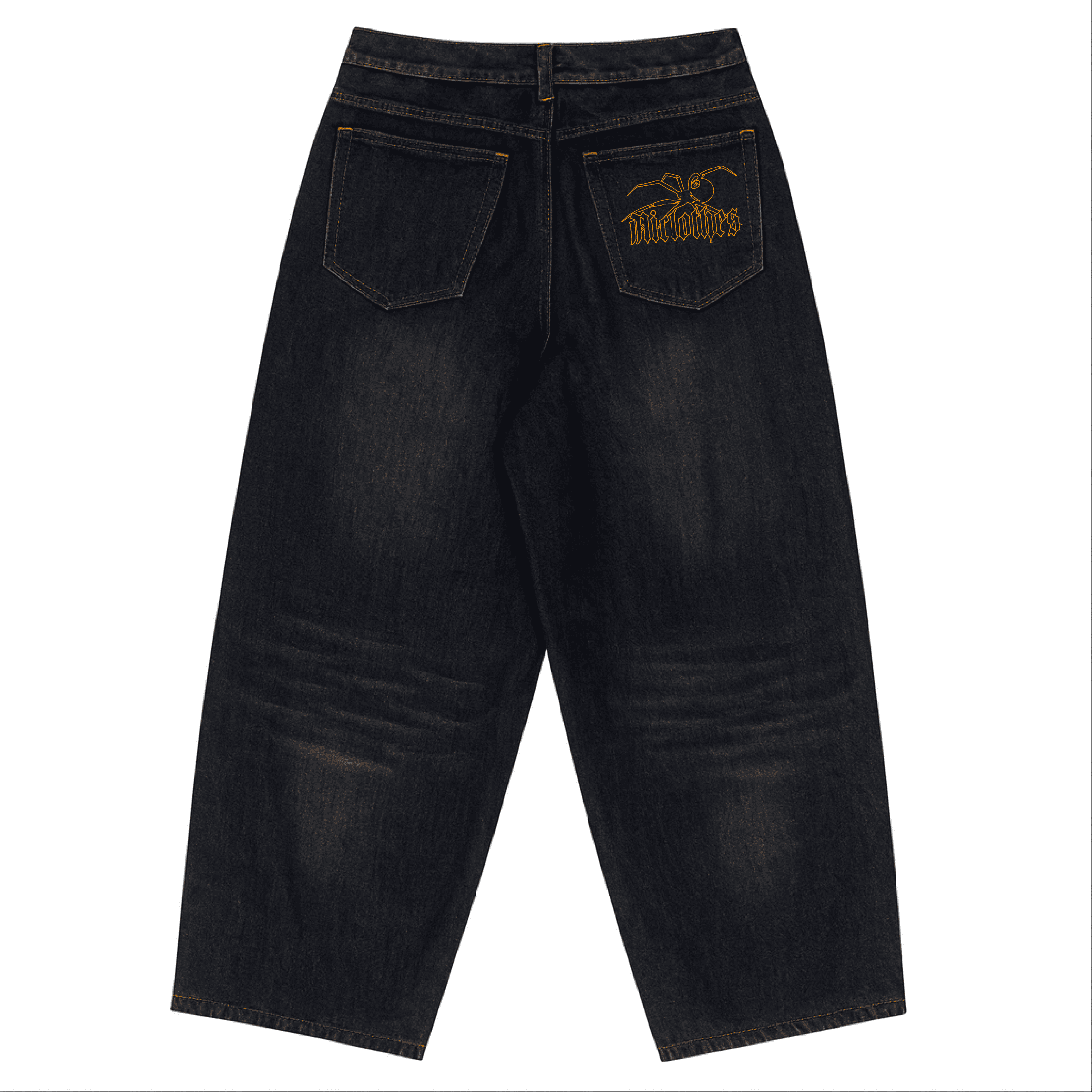 Baggy Pant Navy blue and Orange