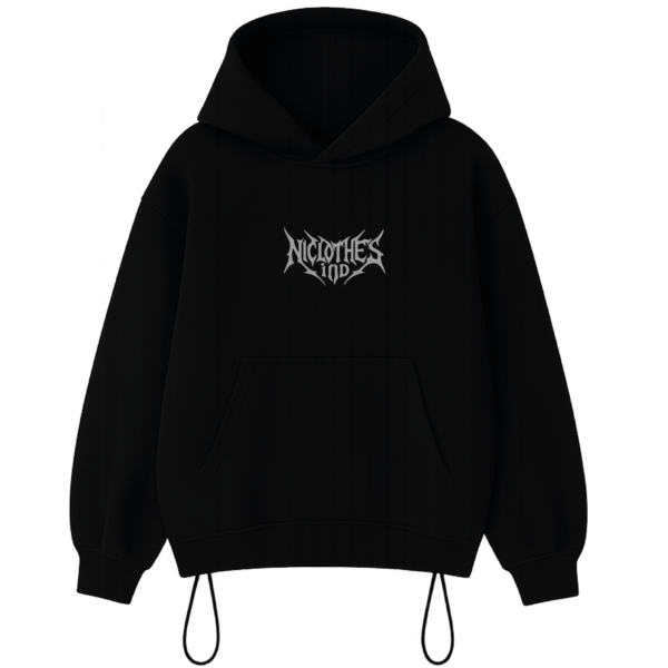Hoodie Boxy FIT Gothic Wings adjustable - Imagen 2