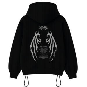 Hoodie Boxy FIT Gothic Wings adjustable