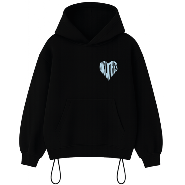 Hoodie Boxy FIT Brave Heart adjustable - Imagen 2