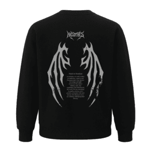 Hoodie Hoodless Gothic Wings