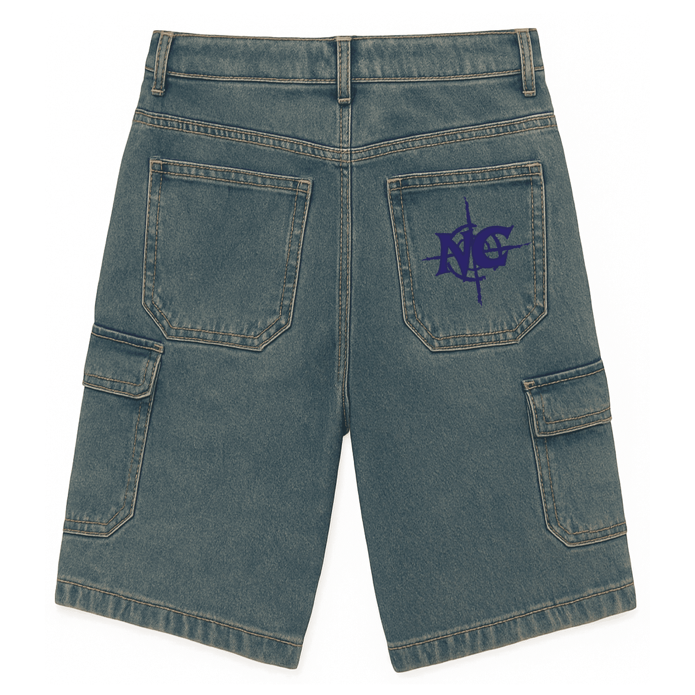 Bermuda 3Cargo Navy Blue 3/4 - Imagen 2